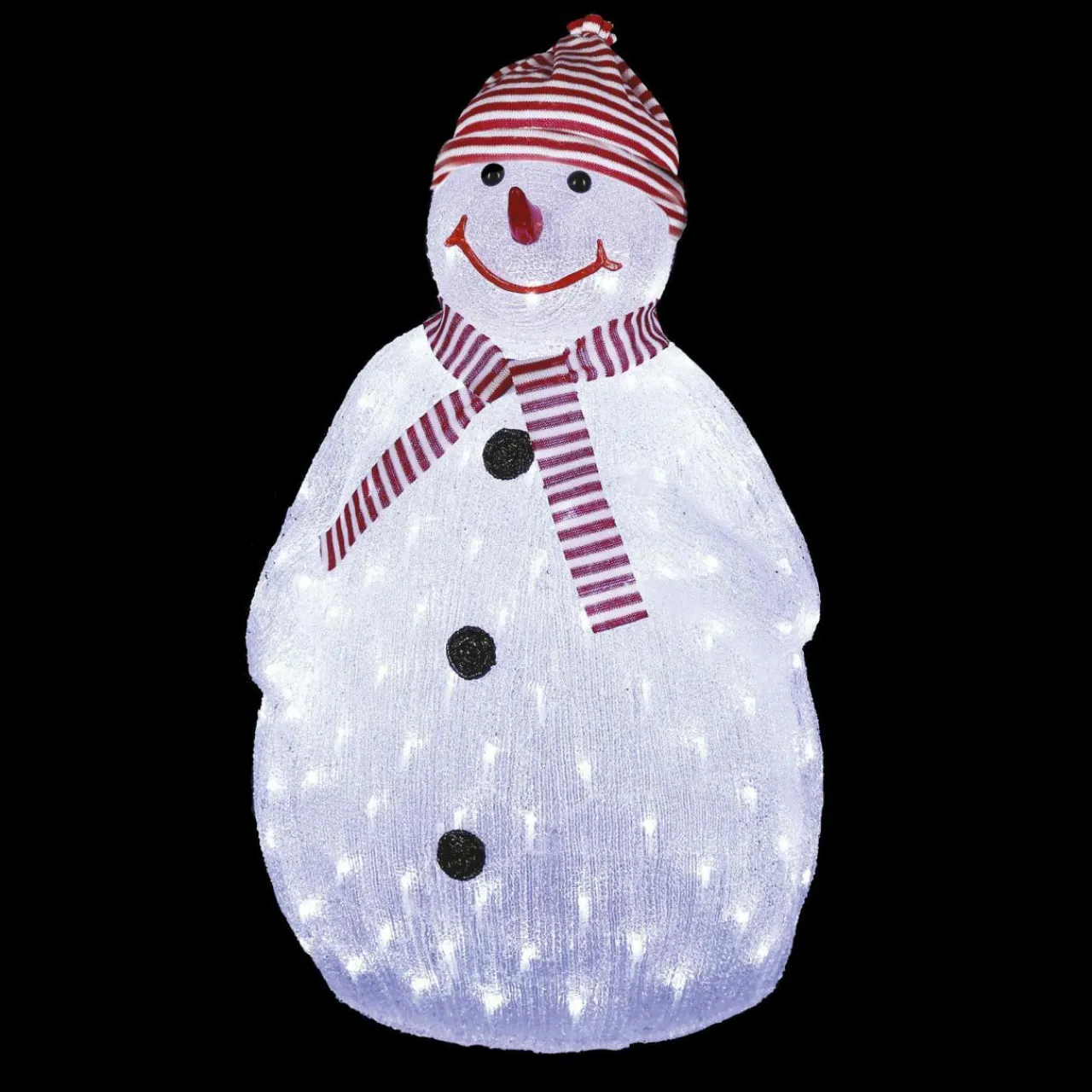Déco Et Objet Lumineux|Feeric Lights & Christmas Bonhomme de neige lumineux 160 LED (H80 cm) Topek Blanc froid