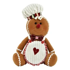 Père Noël, Animaux Et Personnage|CHRISTMAS DREAM Bonhomme pain d'épices (H32 cm) Manala Cuisinier assis Marron