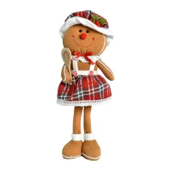 Père Noël, Animaux Et Personnage|CHRISTMAS DREAM Bonhomme pain d'épices (H30 cm) Manala Cuisinière debout Marron