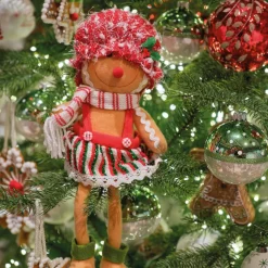 Père Noël, Animaux Et Personnage|KAEMINGK Bonhomme Pain d'épices (H32 cm) Safina Beige