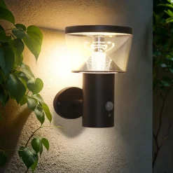Luminaire Jardin|Eclairage Extérieur|#N/A Borne de jardin solaire murale 600 lumens (H23 cm) Orion lux Gris Anthracite