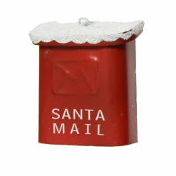 Décoration De Sapin|KAEMINGK Boîte aux lettres (H6,5 cm) Santa de Noël Rouge