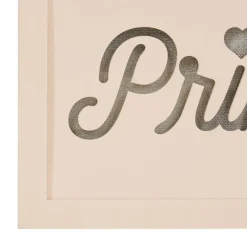 Objet Déco Enfant|OSTARIA Boîte bois lumineuse (30 x 15 cm) Princesse Rose