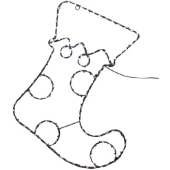 Déco Et Objet Lumineux|KOOPMAN Botte du Père Noël 134 LED (H52 cm) Néon effet flash Multicolore