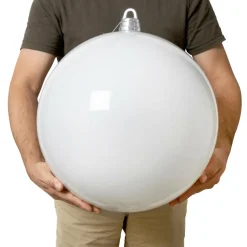 Boule Grand Format|Boule De Noël|EMINZA Boule de Noël (D400 mm) New Alpine XXL Blanc