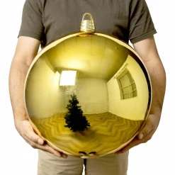 Boule Grand Format|Boule De Noël|EMINZA Boule de Noël (D400 mm) New Alpine XXL Or