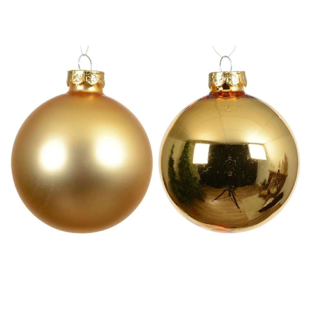 Boule De Noël|KAEMINGK Boule de Noël en verre (D100 mm) Béal Or