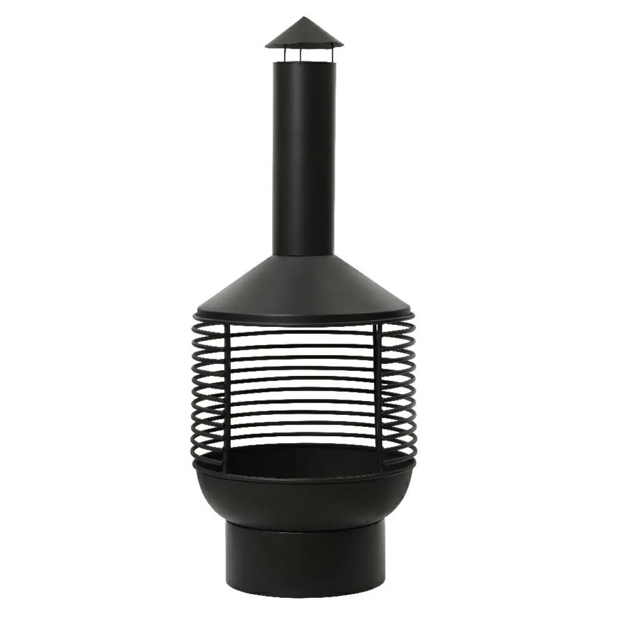 Brasero|#N/A Braséro cheminée d'extérieur (D42 x H105 cm) Mérida Noir