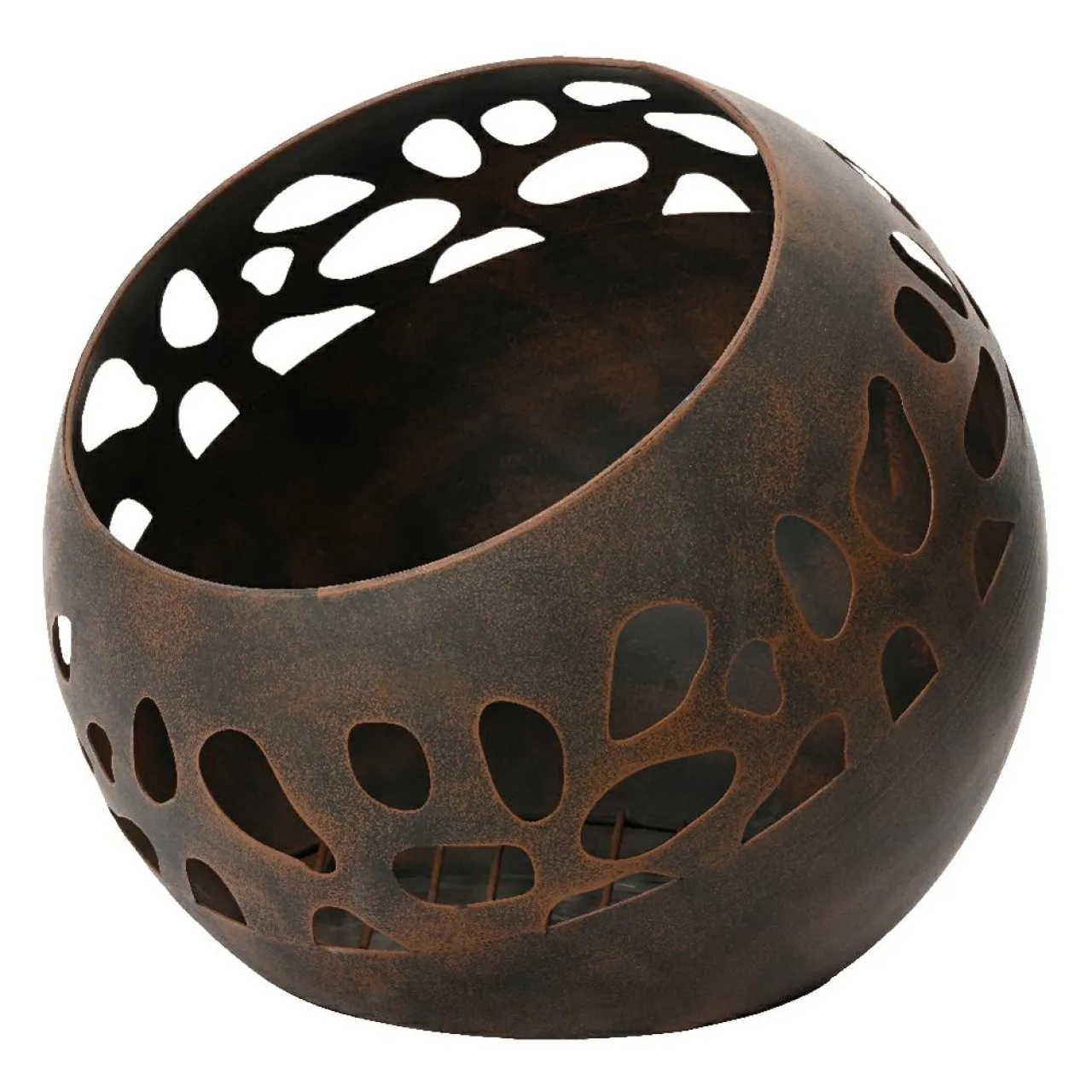 Brasero|#N/A Braséro d'extérieur rond (D50 x H45 cm) Pyra Brun antique Marron