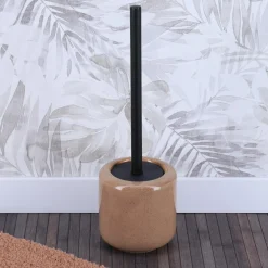 Accessoire Wc|TENDANCE Brosse WC grès laqué Season Color Caramel