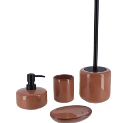 Accessoire Wc|TENDANCE Brosse WC grès laqué Season Color Ambre