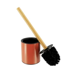 Accessoire Wc|TENDANCE Brosse WC métal Purebamboo Terracotta