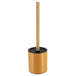 Accessoire Wc|TENDANCE Brosse WC métal Purebamboo Jaune moutarde