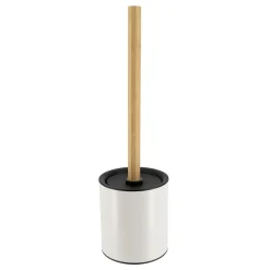 Accessoire Wc|TENDANCE Brosse WC métal Purebamboo Blanc
