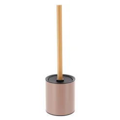 Accessoire Wc|TENDANCE Brosse WC métal Purebamboo Cappuccino