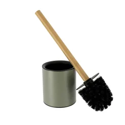 Accessoire Wc|TENDANCE Brosse WC métal Purebamboo Vert kaki