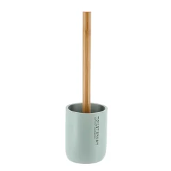 Accessoire Wc|TENDANCE Brosse WC polyrésine Purebamboo Vert Eucalyptus