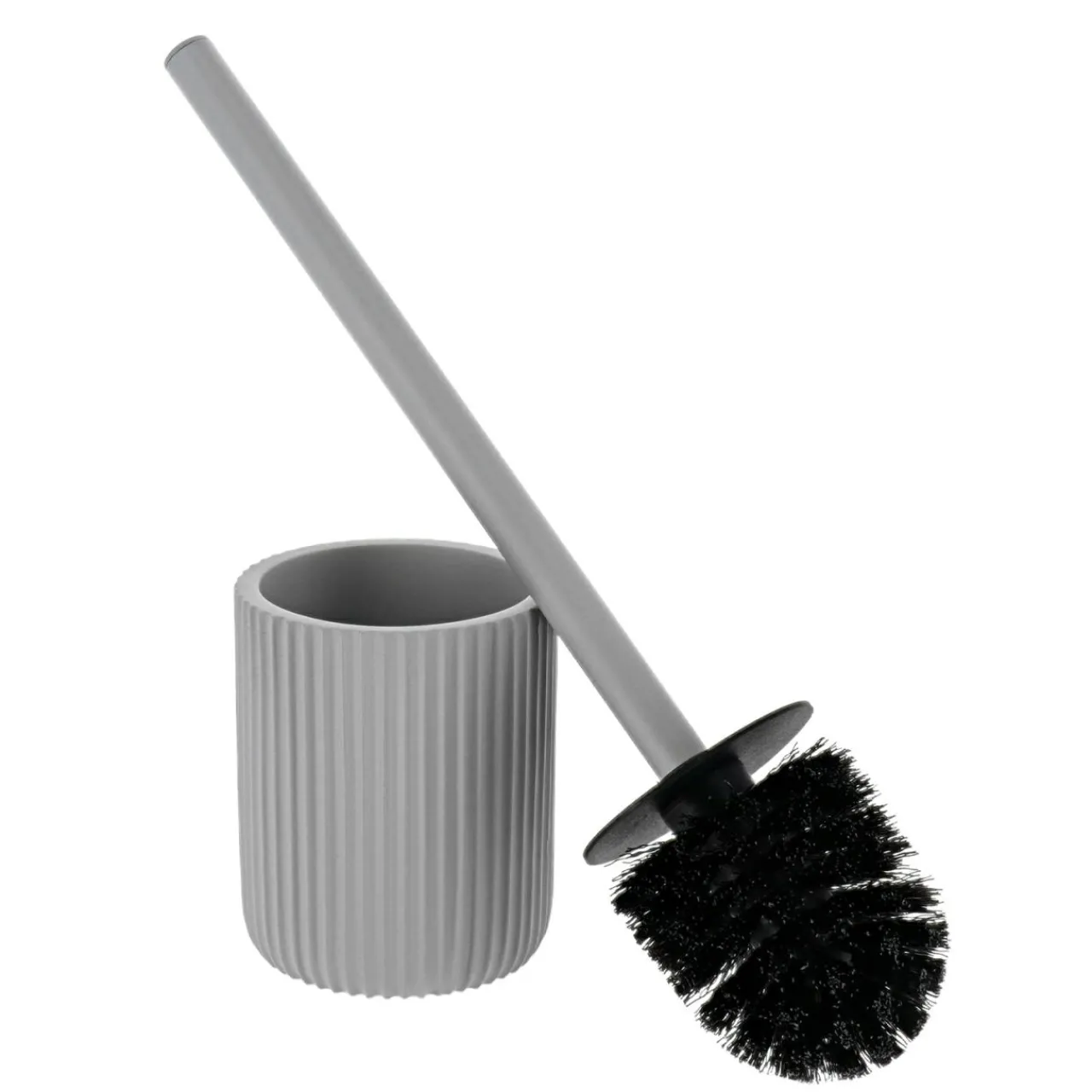 Accessoire Wc|TENDANCE Brosse WC Timeless Strié Gris clair