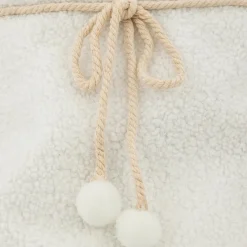 Cache Pied Sapin|FEERIC LIGHTS Cache pied de sapin (D56 cm) Bouclette douceur Blanc