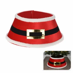 Cache Pied Sapin|KOOPMAN Cache pied de sapin (D60 cm) Ceinture du Père Noël Rouge