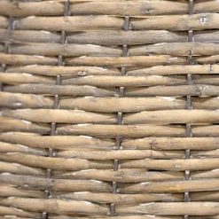 Cache Pied Sapin|EMINZA Cache pied de sapin en osier (D70 cm) Saule tressé vieilli Gris