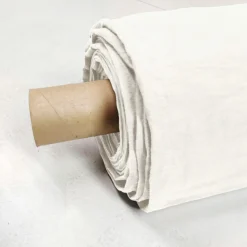 Protection De Literie|EMINZA Cache-sommier lin lavé (180 x 200 cm) Louise Blanc