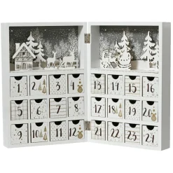 Déco Et Objet De Noël|KAEMINGK Calendrier de l'Avent à remplir (H30 cm) Scandinavie Blanc