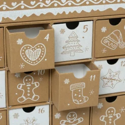 Déco Et Objet De Noël|FEERIC LIGHTS Calendrier de l'Avent à remplir Maison Pain d'épices Naturel