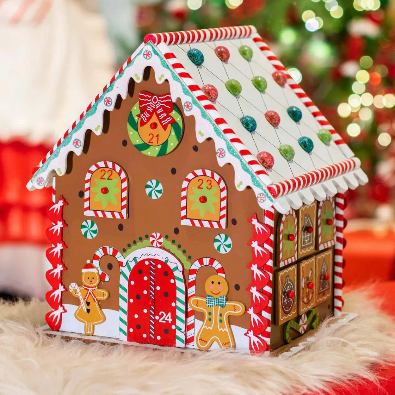 Déco Et Objet De Noël|KAEMINGK Calendrier de l'Avent à remplir Pain d'épices gourmand Multicolore Naturel