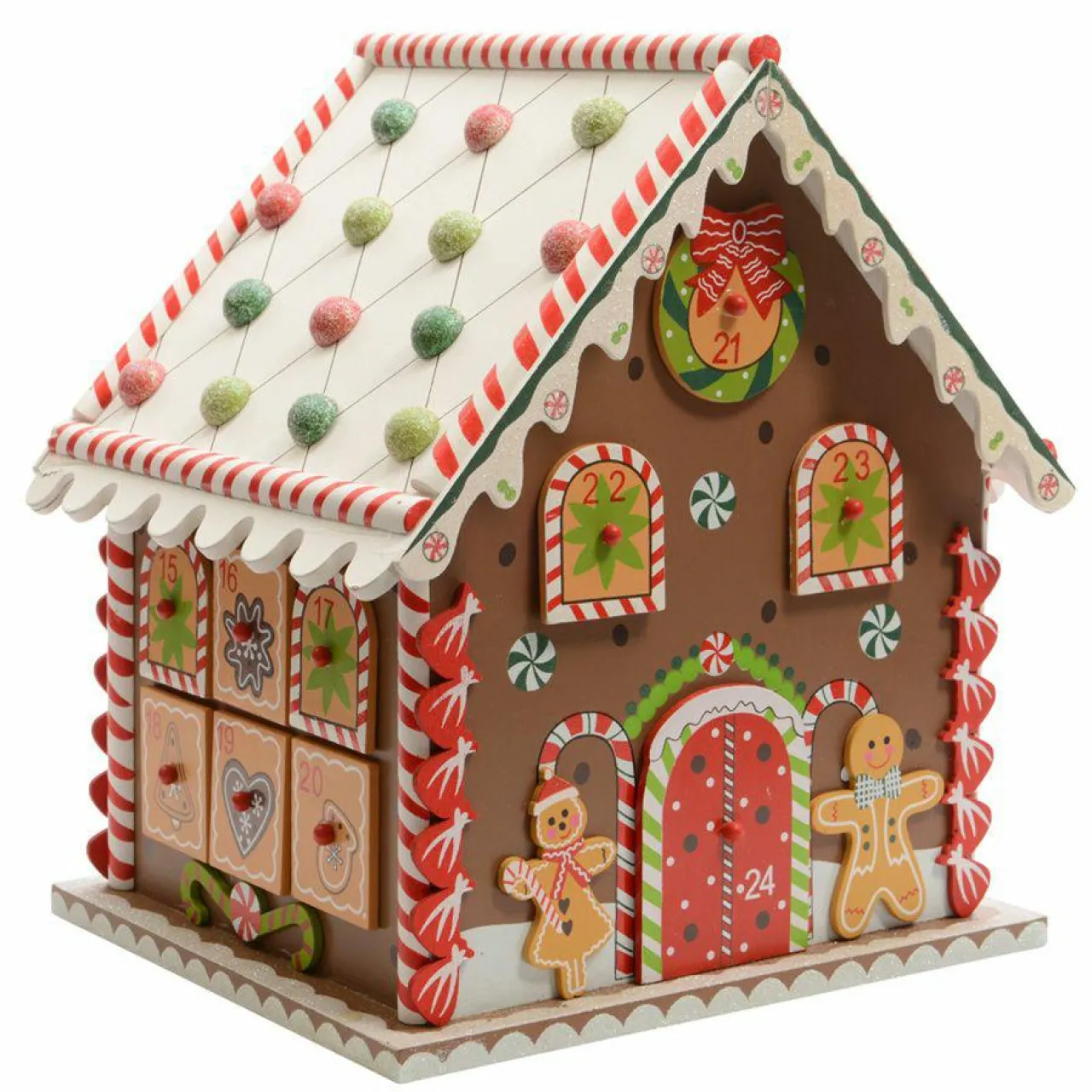 Déco Et Objet De Noël|KAEMINGK Calendrier de l'Avent à remplir Pain d'épices gourmand Multicolore Naturel