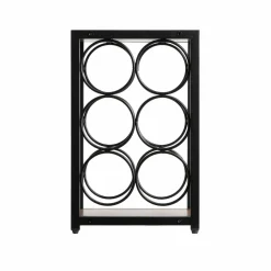 Range Bouteilles|EMINZA Casier range-bouteilles industriel 6 emplacements (H20 cm) Sacha Noir