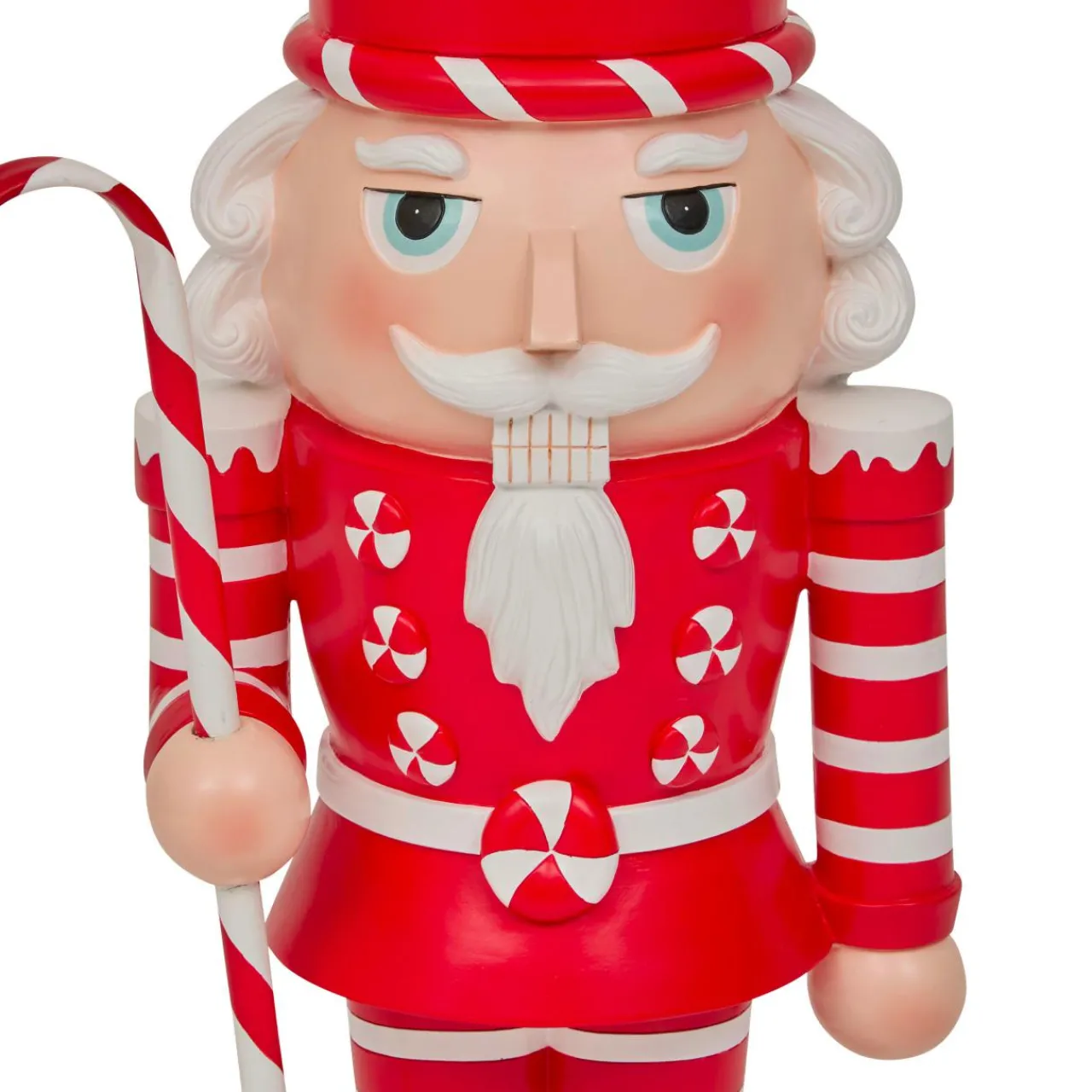 Personnage, Objet Grand Format|Père Noël, Animaux Et Personnage|JJA Casse-noisette (H91 cm) Sir Biscuit et Blanc Rouge