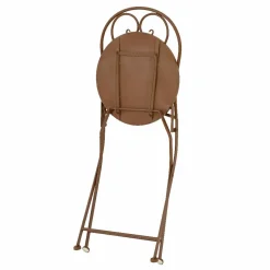 Chaise De Jardin|Salon De Balcon|#N/A Chaise bistrot pliable en mosaïque Lyon Marron