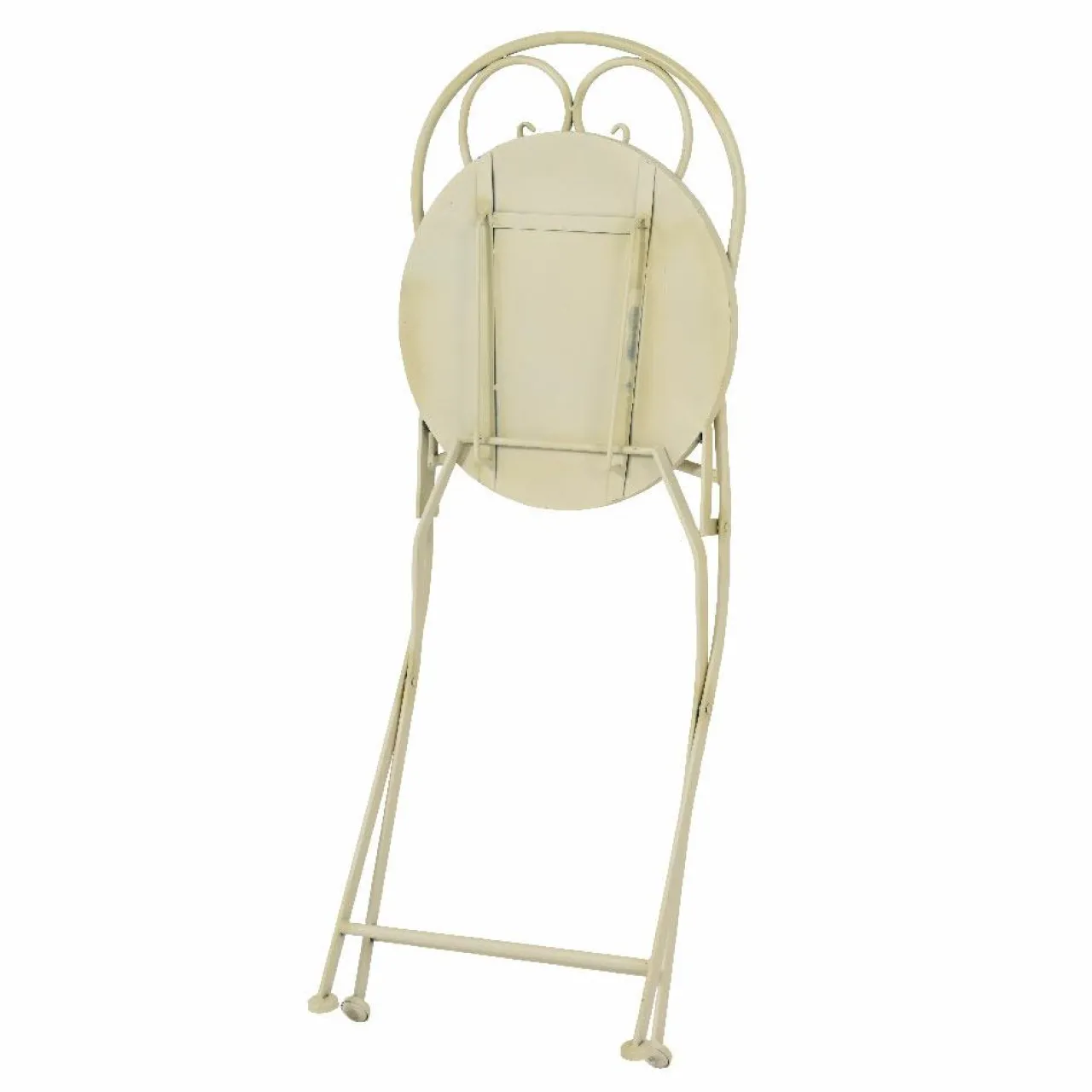 Chaise De Jardin|Salon De Balcon|#N/A Chaise bistrot pliable en mosaïque Genève Crème Beige