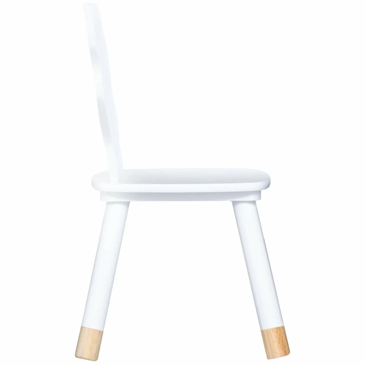 Petit Meuble Enfant|Atmosphera createur d'interieur for kids Chaise enfant bois (H52,5 cm) Douceur Renard he Blanc