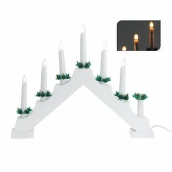 Bougie Et Photophore|KOOPMAN Chandelier lumineux Minuteur Blanc