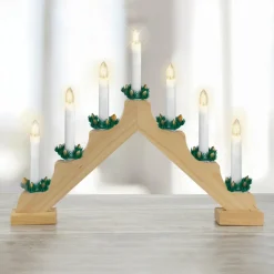 Bougie Et Photophore|KOOPMAN Chandelier lumineux Minuteur Naturel