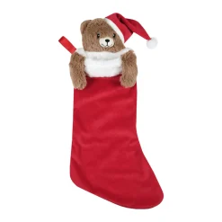 Bonnet, Chaussette Et Costume|STOF Chaussette de Noël (H50 cm) Petit ourson Lucien Rouge