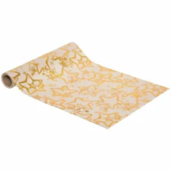 Nappe Et Chemin De Table|Feeric Lights & Christmas Chemin de table (300 x 28 cm) Étoiles de Noël Or