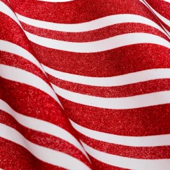 Nappe Et Chemin De Table|JJA Chemin de table Noël (300 x 28 cm) Rayures en fête Blanc et Rouge