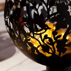 Brasero|#N/A Cheminée brasero extérieur (D50 x H63 cm) Ajourée Noir