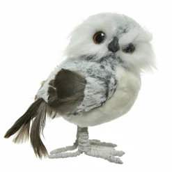 Père Noël, Animaux Et Personnage|KAEMINGK Chouette de Noël déco (H21 cm) Liza Gris