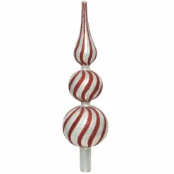 Cimier De Sapin|KAEMINGK Cimier de sapin en verre Auréa Rouge