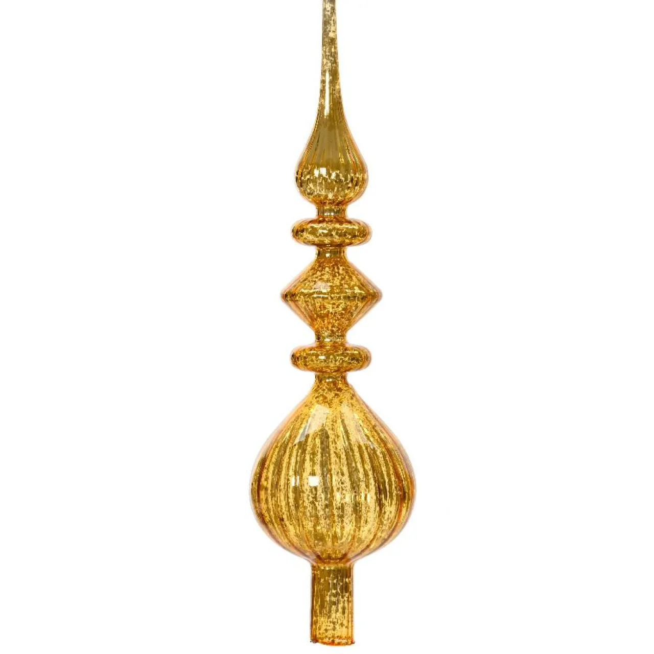 Cimier De Sapin|KAEMINGK Cimier de sapin en verre Lyrique Or