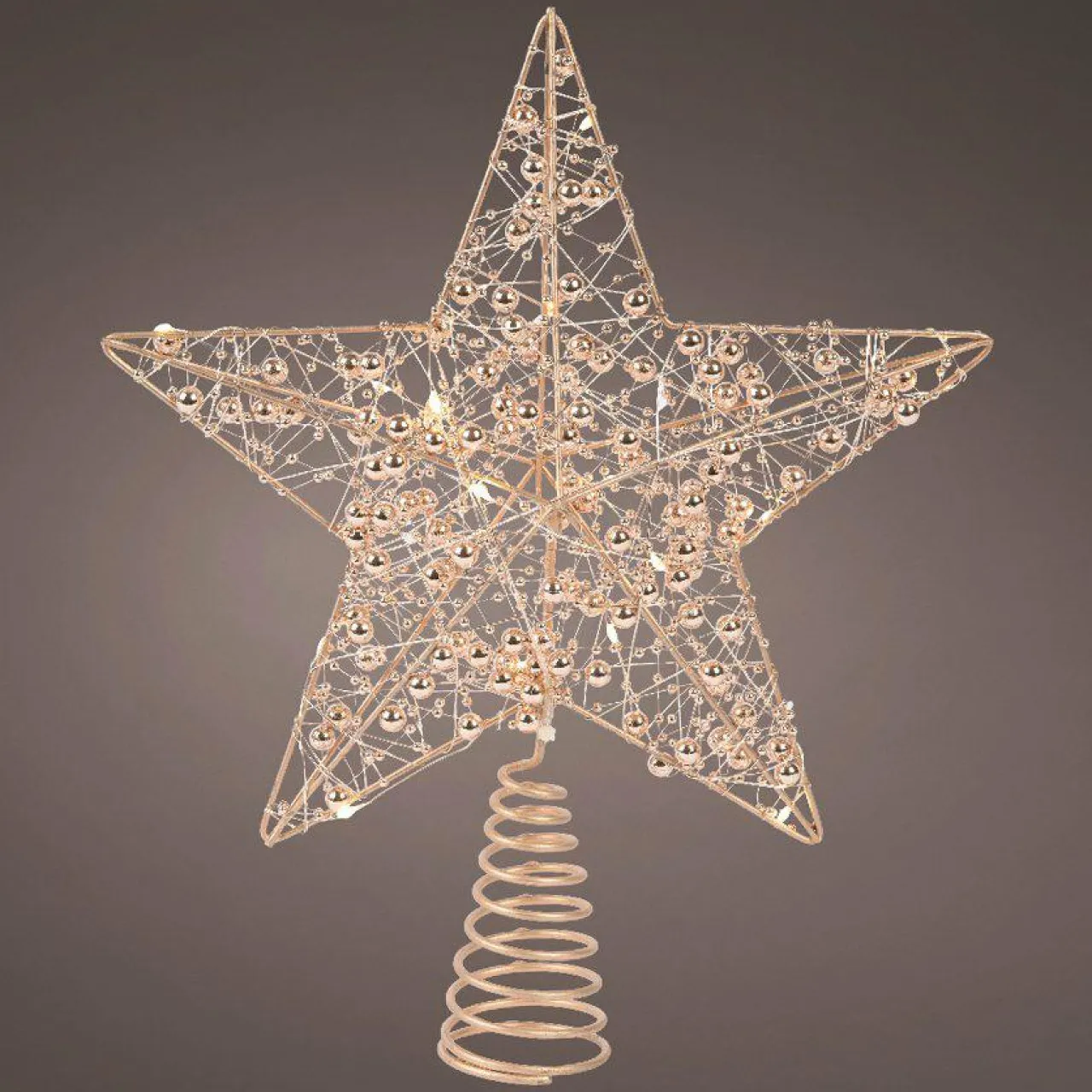 Cimier De Sapin|KAEMINGK Cimier de sapin lumineux Angie et blanc chaud Or