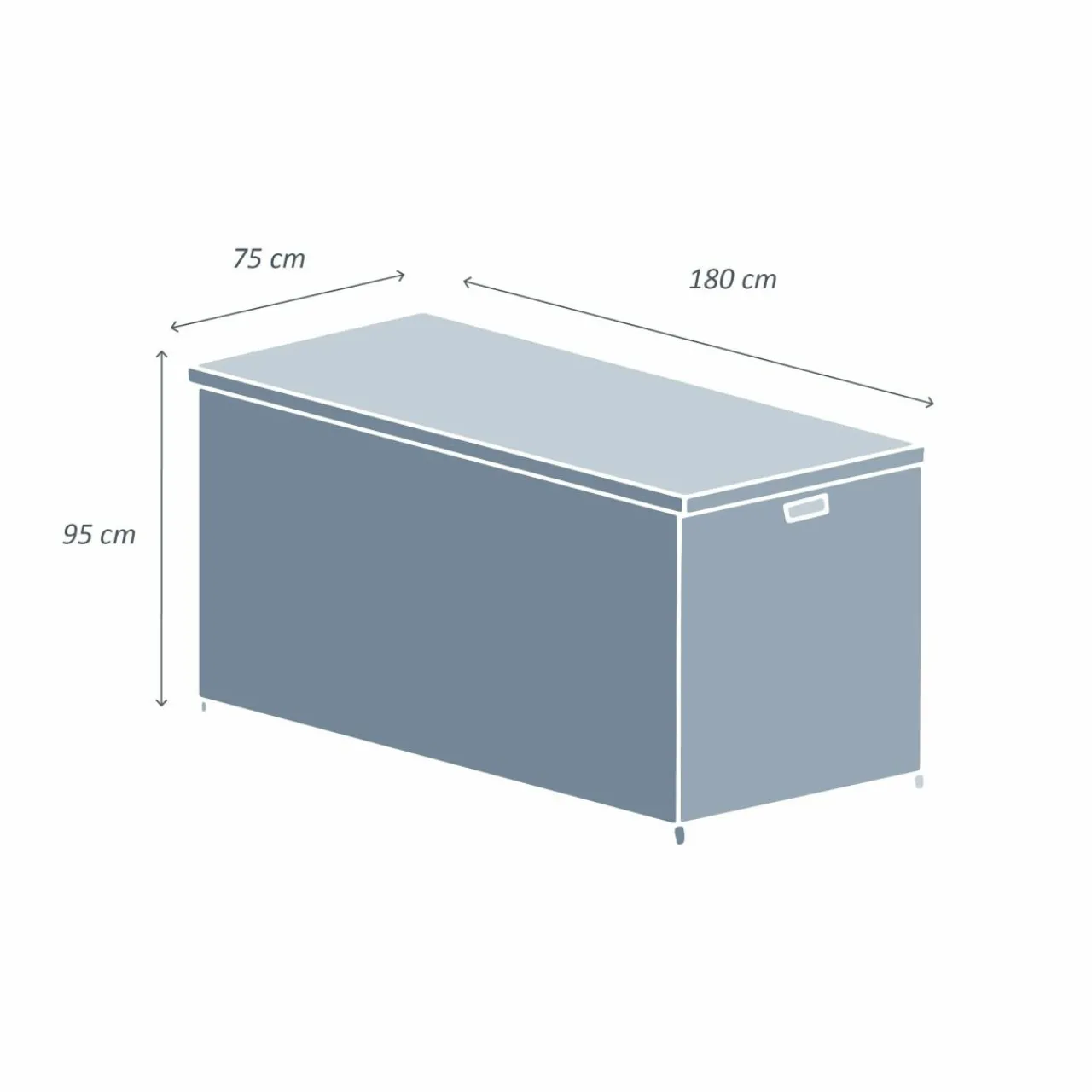 Coffre De Rangement|MOBELLIA Coffre de rangement extérieur en résine tressée Calvi Sepia Sépia