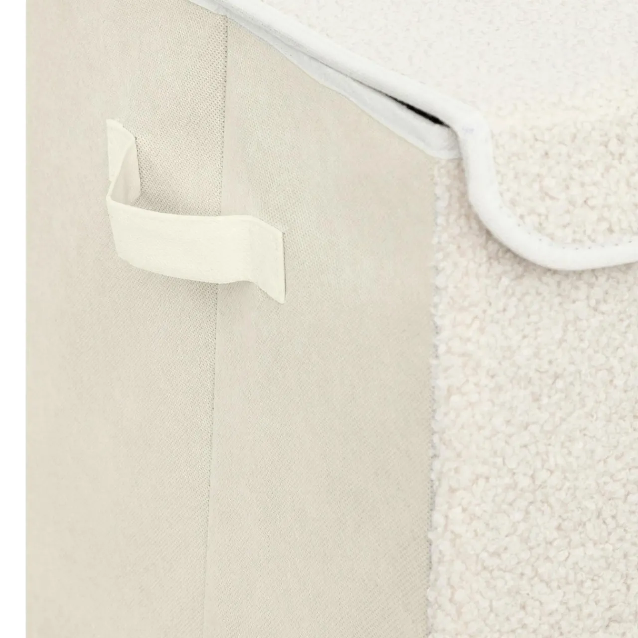 Rangement Enfant|Atmosphera cru017dateur d'intu017drieur for kids Coffre de rangement pliable enfant bouclette (36 x 57 cm) Yuma Blanc