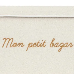 Rangement Enfant|Atmosphera cru017dateur d'intu017drieur for kids Coffre de rangement pliable enfant bouclette (36 x 57 cm) Yuma Blanc