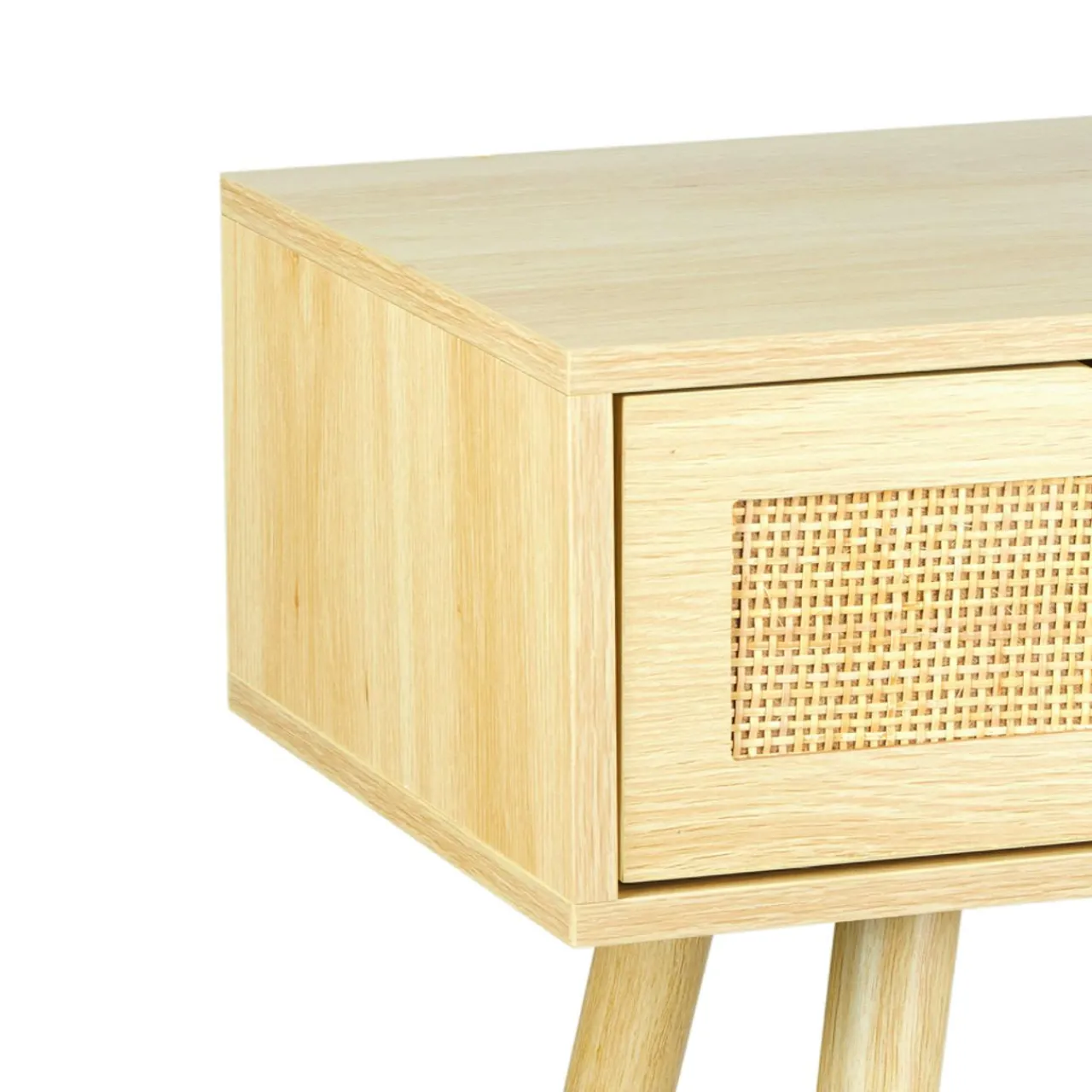 Etagère, Meuble Modulable|OSTARIA Console 2 tiroirs bois (H72 cm) Amélia Beige