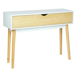 Etagère, Meuble Modulable|OSTARIA Console bois (H75 cm) Hortense he Blanc